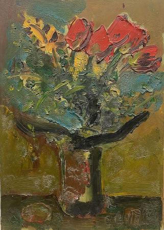 Art work by Emanuele Cappello Vaso di fiori  - oil canvas 